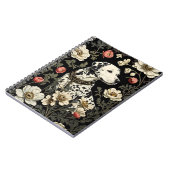 Eleganter Dalmatiner William Morris Inspiriert Notizblock (Linke Seite)