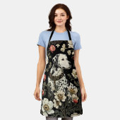 Eleganter Dalmatiner William Morris Inspiriert Schürze (Getragen)