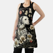 Eleganter Dalmatiner William Morris Inspiriert Schürze (InSitu)