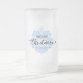 Eleganter Damask Weihnachtsgeschmack Mattiert Gl Mattglas Bierglas (Mittel)