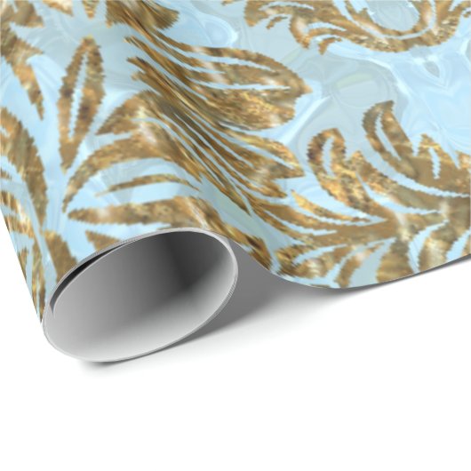 Eleganter Damast Belmontes Geschenkpapier (Rolleneckpunkt)