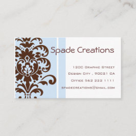 Eleganter Damast - besonders angefertigt Visitenkarte