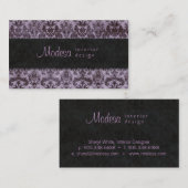 Eleganter Damast, der wirklichen Anwesen-Agenten Visitenkarte (Vorne/Hinten)