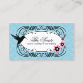 Eleganter Damast-Ereignis-Koordinator Visitenkarte (Vorderseite)