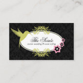 Eleganter Damast-Ereignis-Koordinator Visitenkarte (Vorderseite)