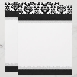 Eleganter Damast-Letterhead