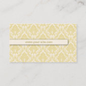 Eleganter Damast-Retro berufliches mit Visitenkarte (Rückseite)