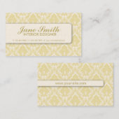 Eleganter Damast-Retro berufliches mit Visitenkarte (Vorne/Hinten)