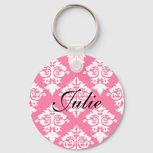 Eleganter Damast-Schlüsselanhänger Schlüsselanhänger (Vorderseite)