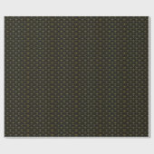 Eleganter Damast, Vintages Blumendesign. Geschenkpapier (Flach)