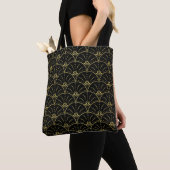 Eleganter Damast, Vintages Blumendesign. Tasche (Von Nahem)