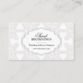 Eleganter Damast Visitenkarte (Vorderseite)