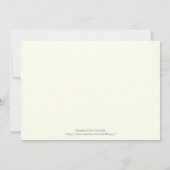 Eleganter Damastlavender, grau, Elfenbeinhochzeit Einladung (Rückseite)