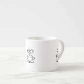 Eleganter Dampfkaffee Espressotasse (Vorderseite Rechts)