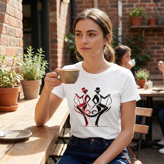 Eleganter Dance Duo T - Shirt