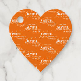 Eleganter dankbarer Erntedank Herbstorn Geschenkanhänger