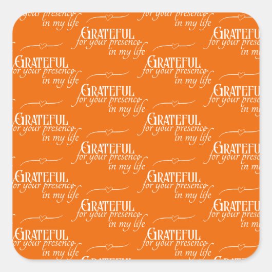 Eleganter dankbarer Erntedank Herbstorn Quadratischer Aufkleber (Vorderseite)