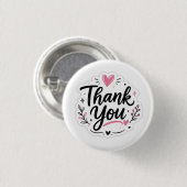 Eleganter Danke-Button – Individueller Wertschätzu Button (Vorne & Hinten)