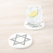 eleganter Davidsstern Untersetzer (Seite)