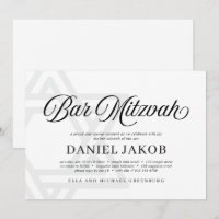 Eleganter Davidstern Bar Mizwa