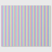 Eleganter Davidstern Regenbogenstreifen Geschenkpapier (Flach)