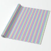 Eleganter Davidstern Regenbogenstreifen Geschenkpapier (Ungerollt)