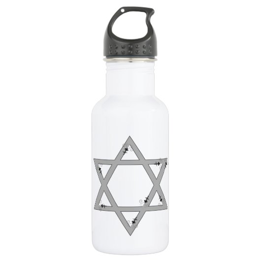 eleganter Davidstern Trinkflasche (Vorderseite)