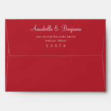 Eleganter Deep Red Watercolor Wedding Individuelle
