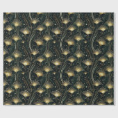 Eleganter Deko aus Goldkunst Geschenkpapier (Flach)