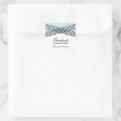 Eleganter Deko Blue Abschluss Stickers (Tasche)