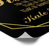 Eleganter Deko Gold & Black Geweben (Ecke)