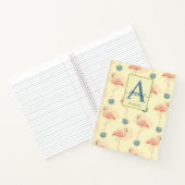 Eleganter Deko inspiriert Flamingo und Rose  Notizblock (Innenseite)