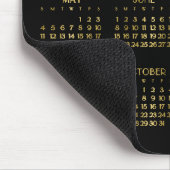 Eleganter Deko Jahreskalender 2025 Mousepad (Ecke)