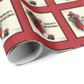 Eleganter Deko Lady mit Scottie , Scottish Terrier Geschenkpapier (Rolleneckpunkt)