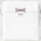 Eleganter Deko Rosa Abschluss Stickers (Tasche)
