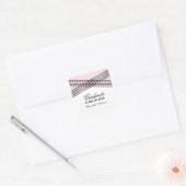 Eleganter Deko Rosa Abschluss Stickers (Umschlag)