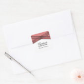 Eleganter Deko Roter Abschluss Stickers (Umschlag)