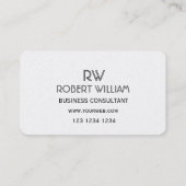 Eleganter Deko Style Pixel Minimalistisch Beruflic Visitenkarte (Rückseite)