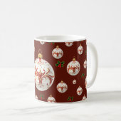 Eleganter dekorativer Feiertag Weihnachten Kaffeetasse (VorderseiteRechts)