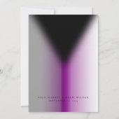 Eleganter Demisexual Pride Wedding Einladung (Rückseite)