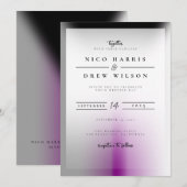 Eleganter Demisexual Pride Wedding Einladung (Vorne/Hinten)