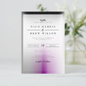 Eleganter Demisexual Pride Wedding Einladung (Stehend Vorderseite)