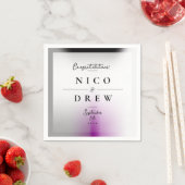 Eleganter Demisexual Pride Wedding Serviette (Beispiel)