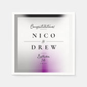 Eleganter Demisexual Pride Wedding Serviette (Vorderseite)