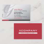 Eleganter dennoch zeitgenössischer visitenkarte (Vorne/Hinten)