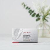 Eleganter dennoch zeitgenössischer visitenkarte (Stehend Vorderseite)