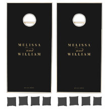 Eleganter Designer Black Gold Wedding