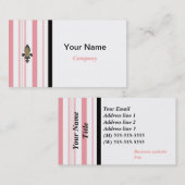 Eleganter Designer Business Card in Lachs Visitenkarte (Vorne/Hinten)