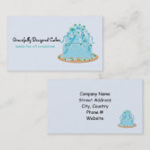 Eleganter Designer Cake Visitenkarte (Vorne/Hinten)