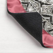 Eleganter Designer Heart Red Mouse Pad Mousepad (Ecke)